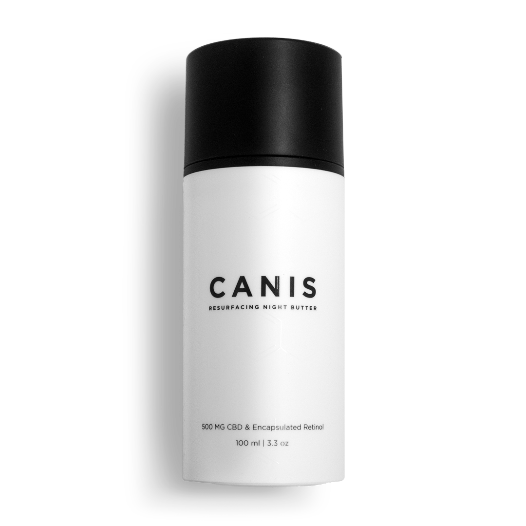 Canis Collection's 500mg resurfacing night butter container.